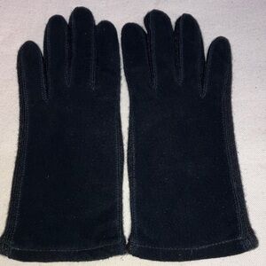 Elegant Women's Black Suede Gloves